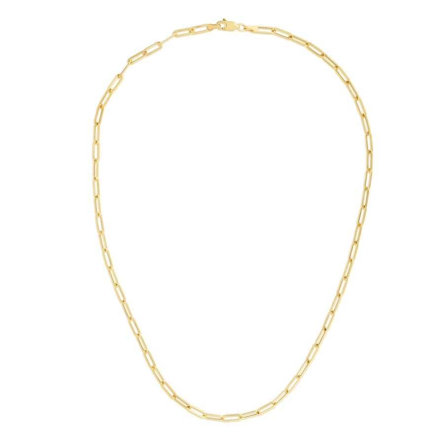 Kylie Harper Ladies 14k Gold 3.2mm Paperclip Chain Necklace In Gold