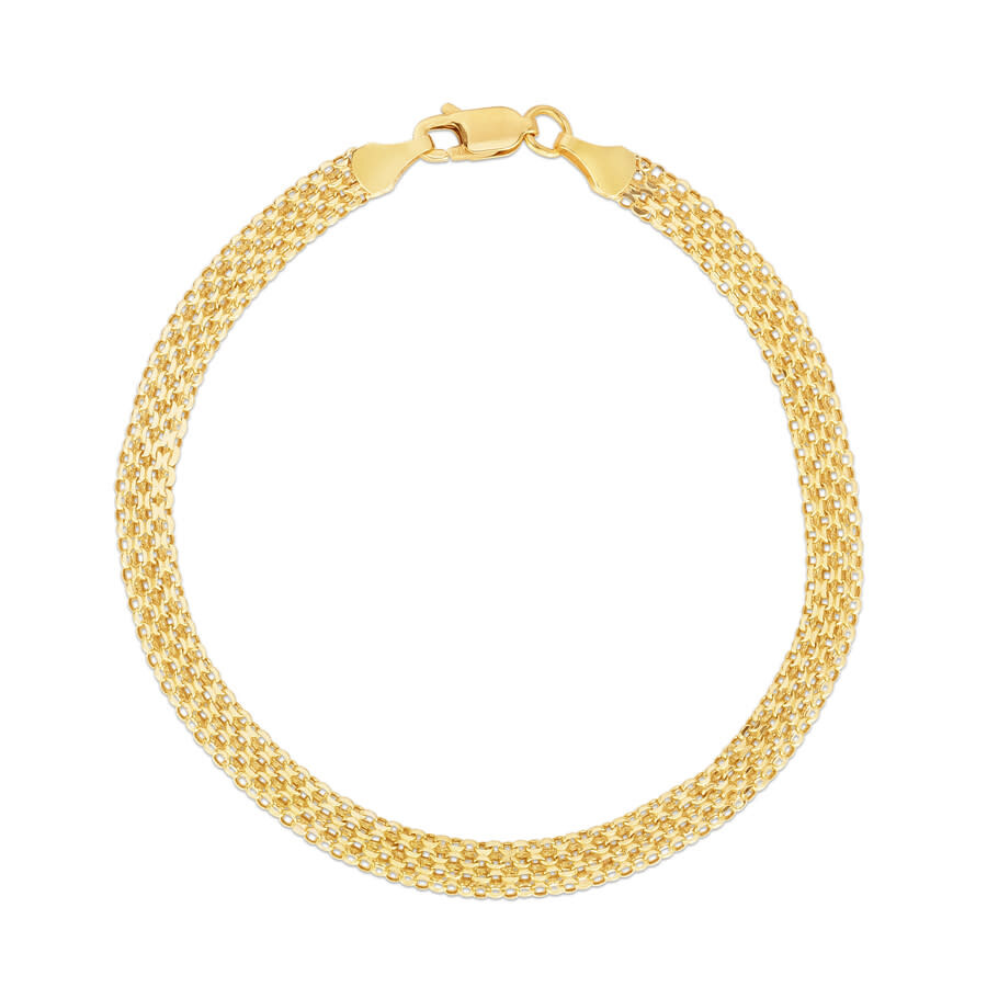 Kylie Harper Ladies 14k Gold 4.7mm Bismark Chain Bracelet In Gold