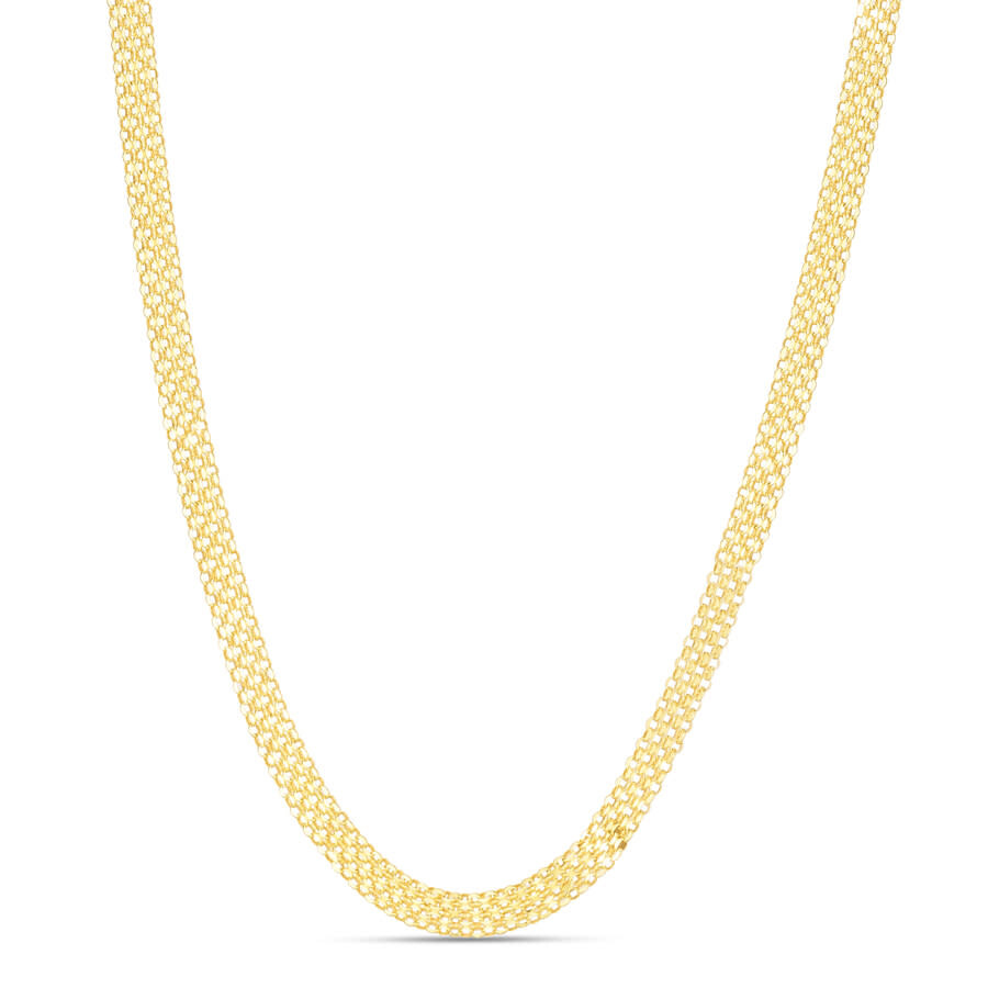 Kylie Harper Ladies 14k Gold 4.7mm Bismark Chain Necklace In Gold