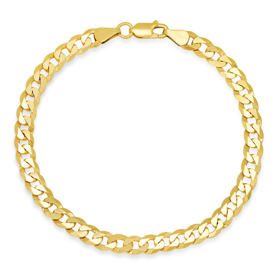 Kylie Harper Men's 14k Gold Miami Cuban Curb Chain Bracelet In Gold
