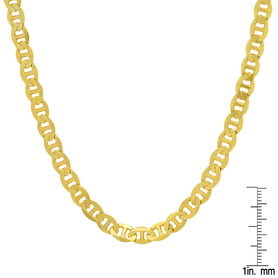 Kylie Harper Men's 14k Gold Thick/heavy 5.5mm Gucci Mariner Chain Necklace In Gold
