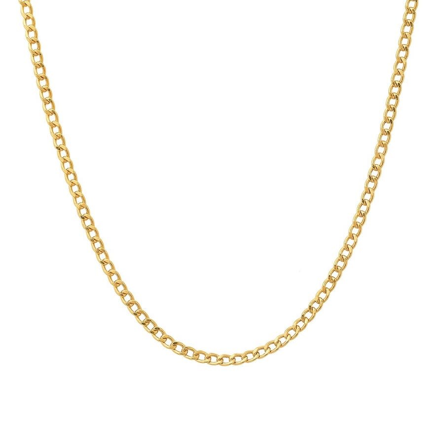 Kylie Harper Men's 14k Yellow Gold 2.25mm Miami Cuban Curb Link Chain Necklace In Yellow