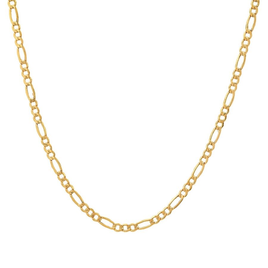 Shop Kylie Harper Men's 14k Yellow Gold 2.5mm Figaro Link Chain Necklace