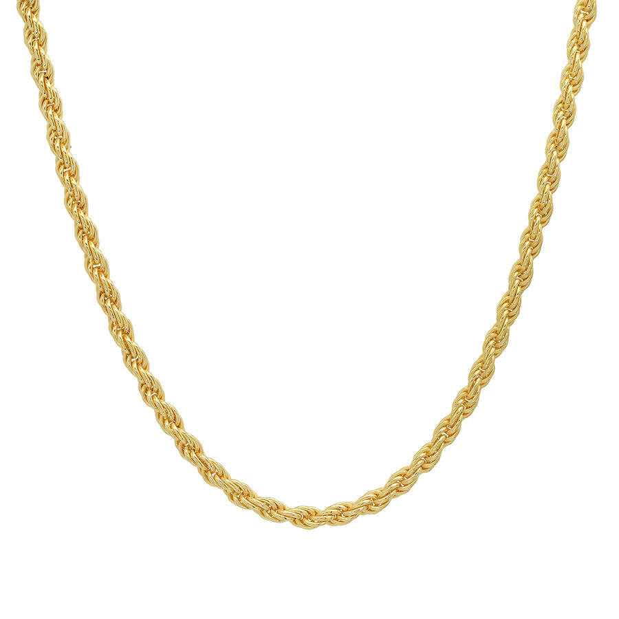 KYLIE HARPER KYLIE HARPER MEN'S 14K YELLOW GOLD THICK 3MM DIAMOND-CUT ROPE CHAIN NECKLACE - 20"-24"