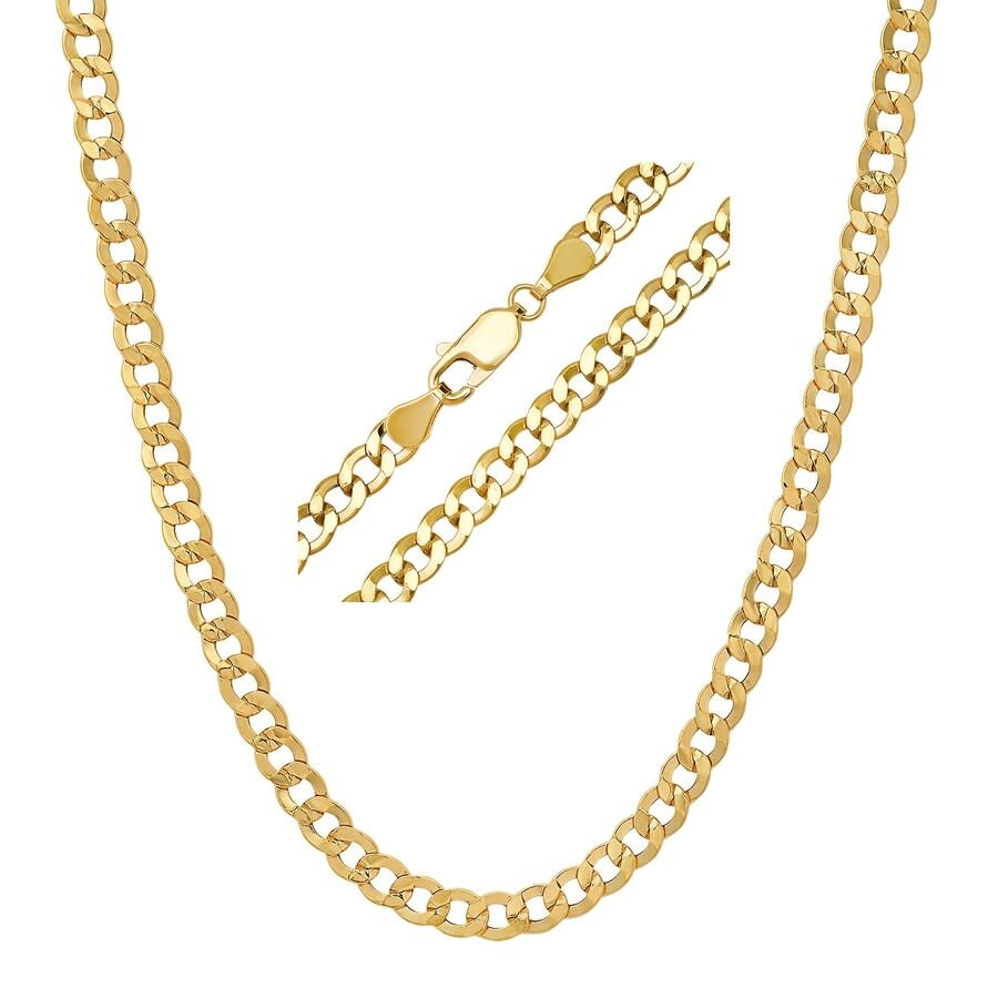 Kylie Harper Men's Thick 14k Yellow Gold 4.5mm Miami Cuban Curb Chain - 22"-24" In Yellow