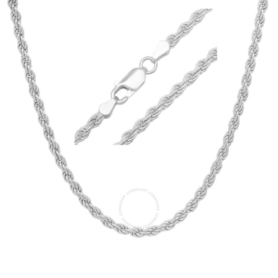 Shop Kylie Harper Thick/heavy Men's Italian Silver Rope Chain - 22"-30" In Silver-tone