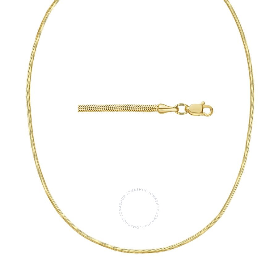 Kylie Harper Unisex 14k Gold 2mm Snake Chain Necklace In Gold