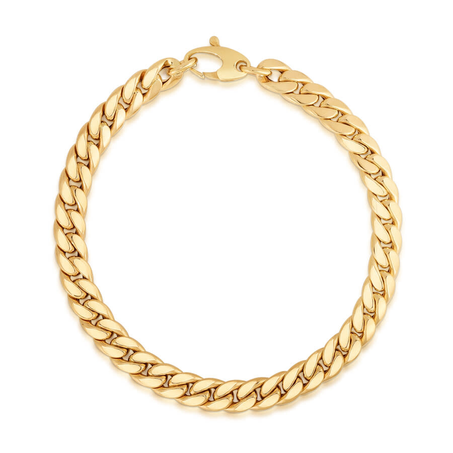 Kylie Harper Unisex 14k Gold Thick 6mm Miami Cuban Curb Chain Bracelet In Gold