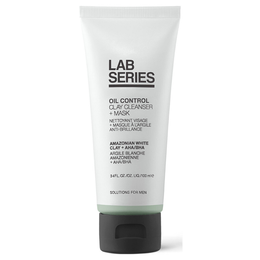 Lab Series Men's Oil Control Clay Cleanser & Mask 3.4 oz Skin Care 022548429198