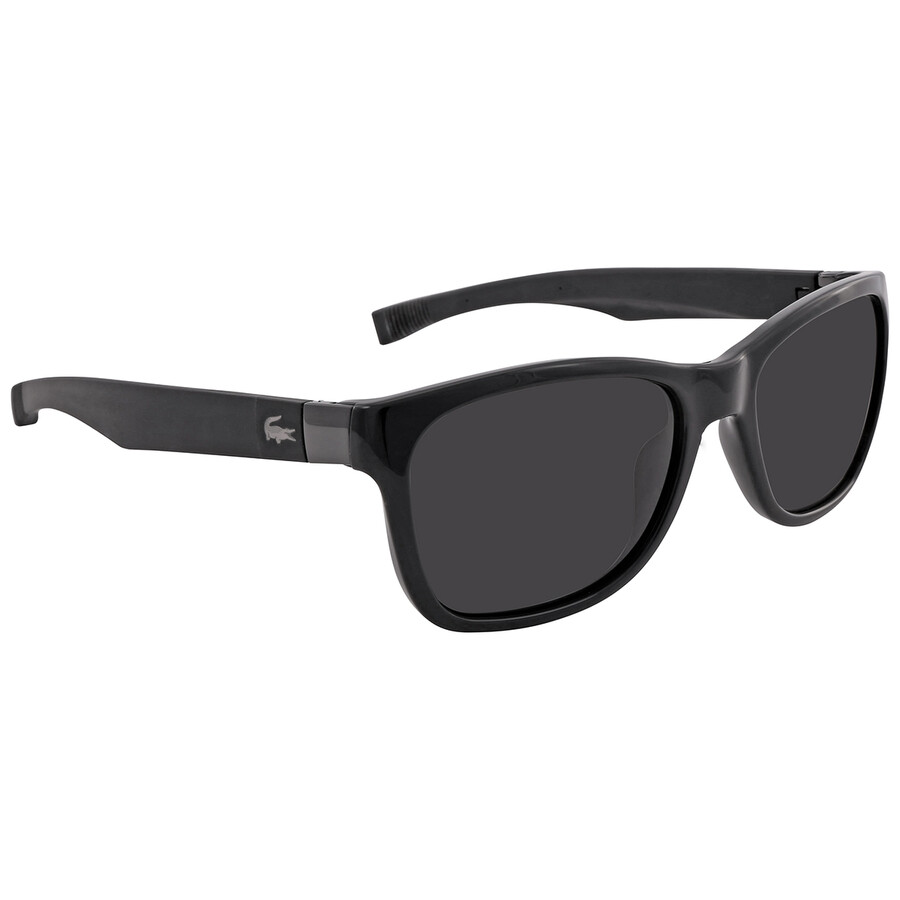 Shop Lacoste Black Square Unisex Sunglasses L662s 001 54