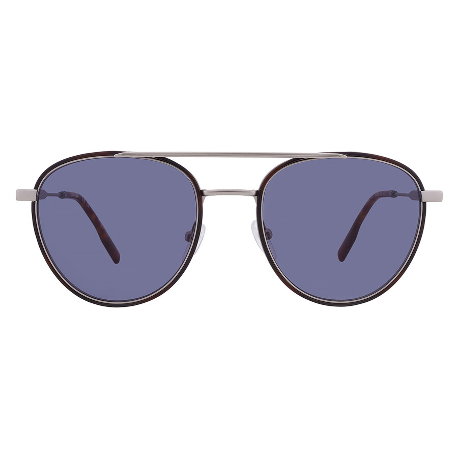 Lacoste Blue Pilot Men's Sunglasses L258s 045 53 In Silver
