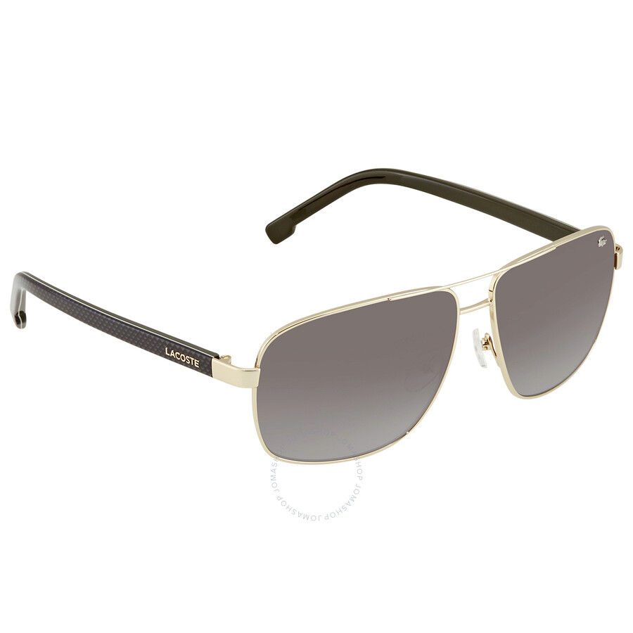 Lacoste Brown Gradient Rectangular Unisex Sunglasses L162s 714 61 In Brown