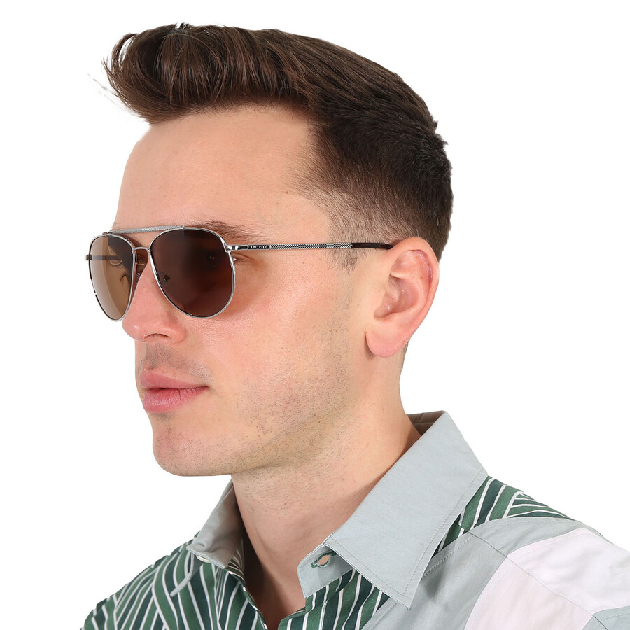 Lacoste Brown Pilot Unisex Sunglasses L177s 033 57 In Brown