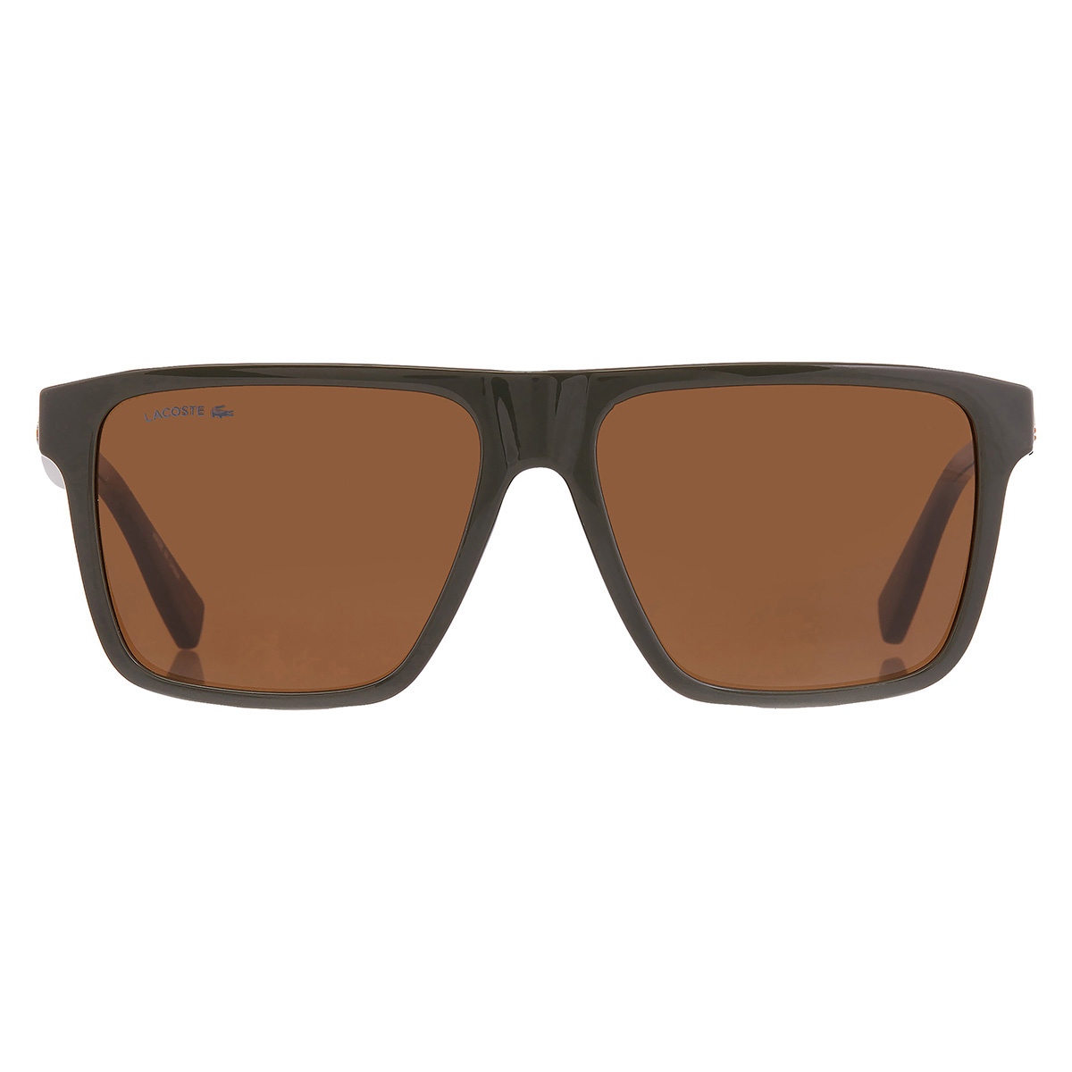 Lacoste Brown Square Men's Sunglasses L6027S 275 57 886895633864