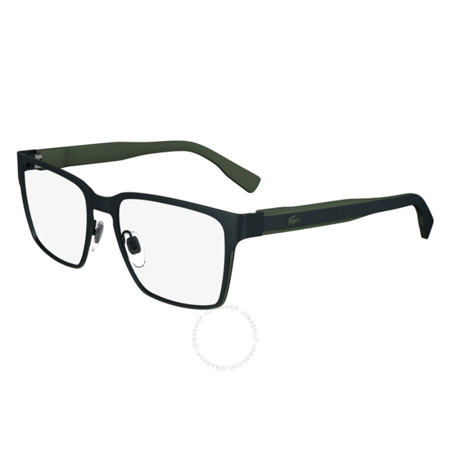 Lacoste Dark Gunmetal Square Men's Eyeglasses L2293 033 54