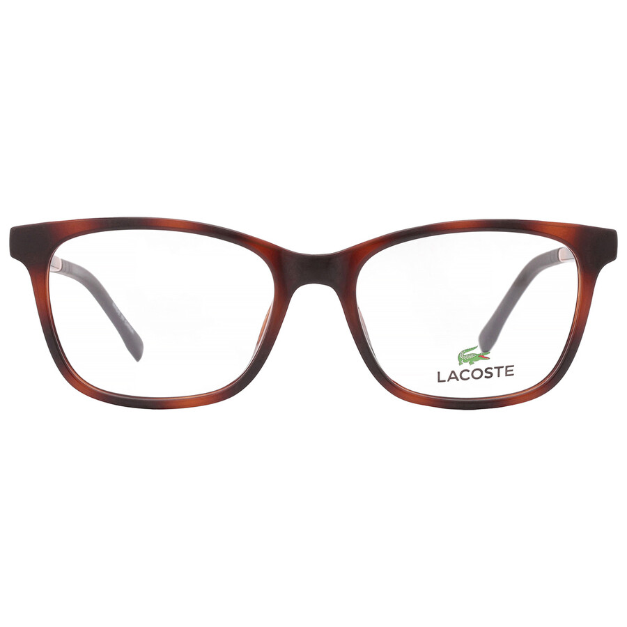 Lacoste Demo Square Kids Eyeglasses L3648 214 48 In Brown