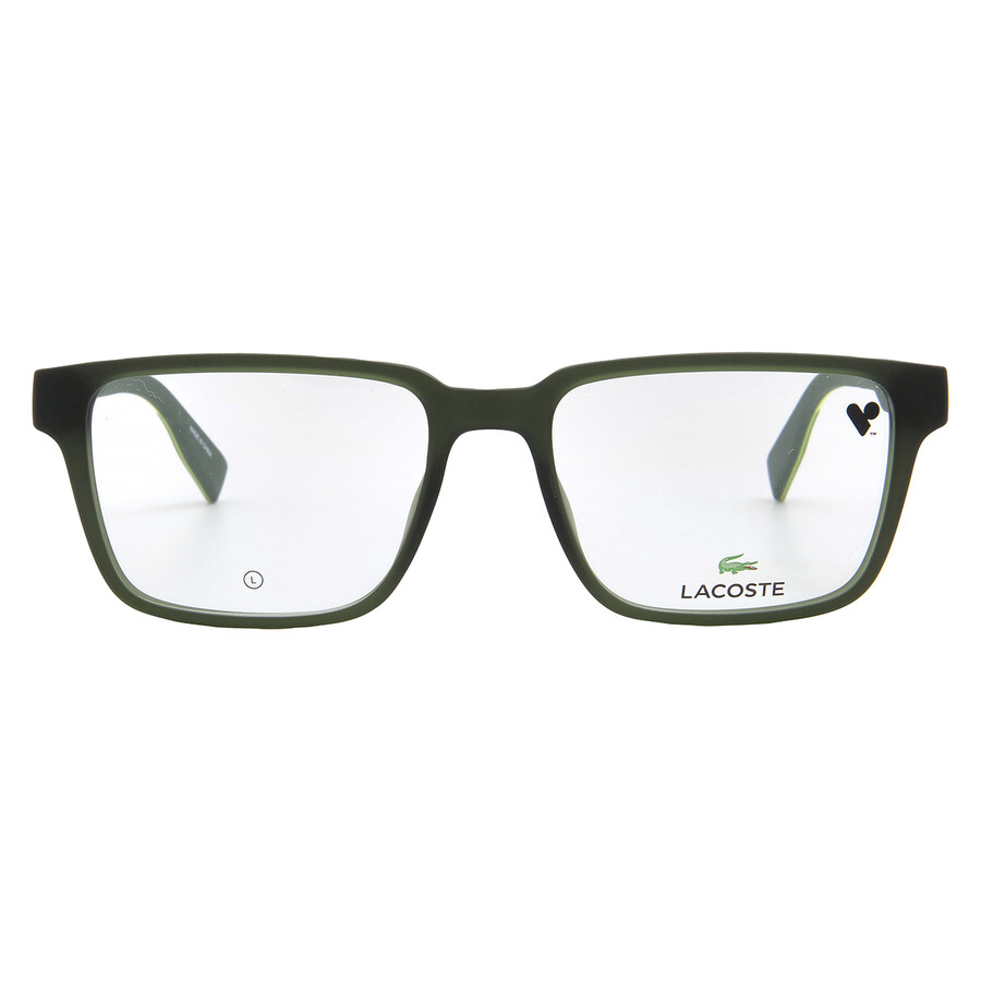 Lacoste Demo Square Men's Eyeglasses L2936 275 54 In Green