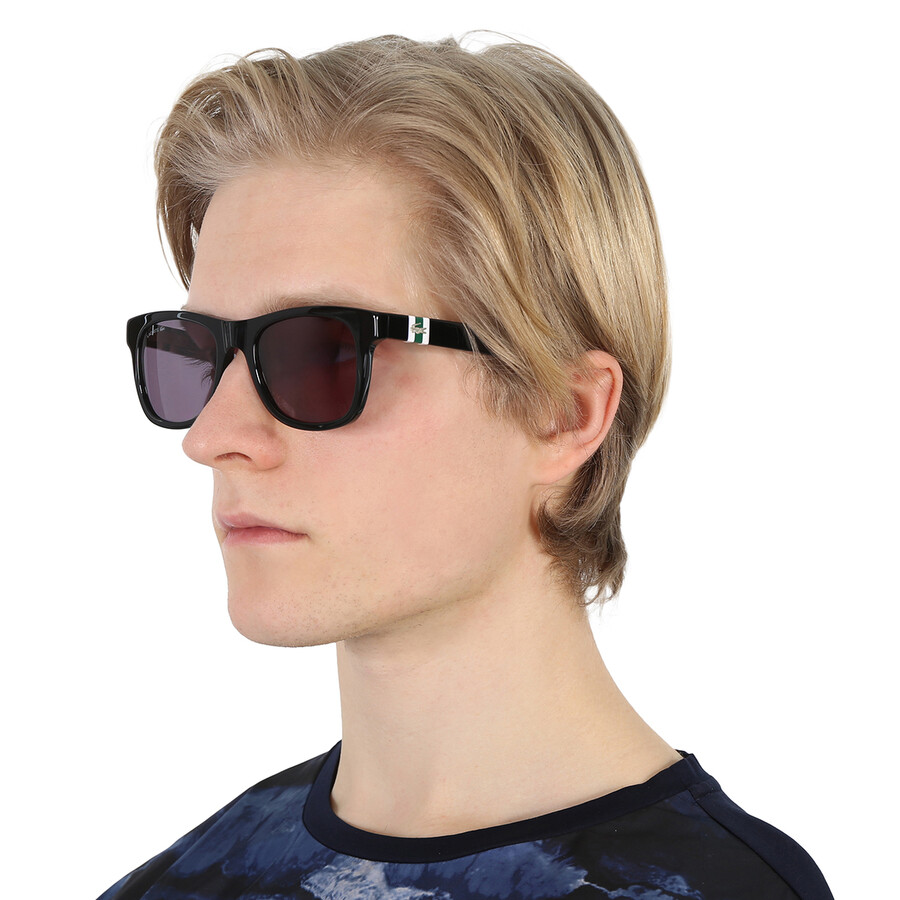 Lacoste Grey Square Men's Sunglasses L978s 001 52 In Black / Grey