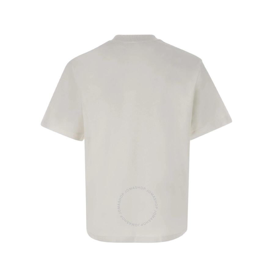 Lacoste Logo Print Crew Neck T-shirt In White