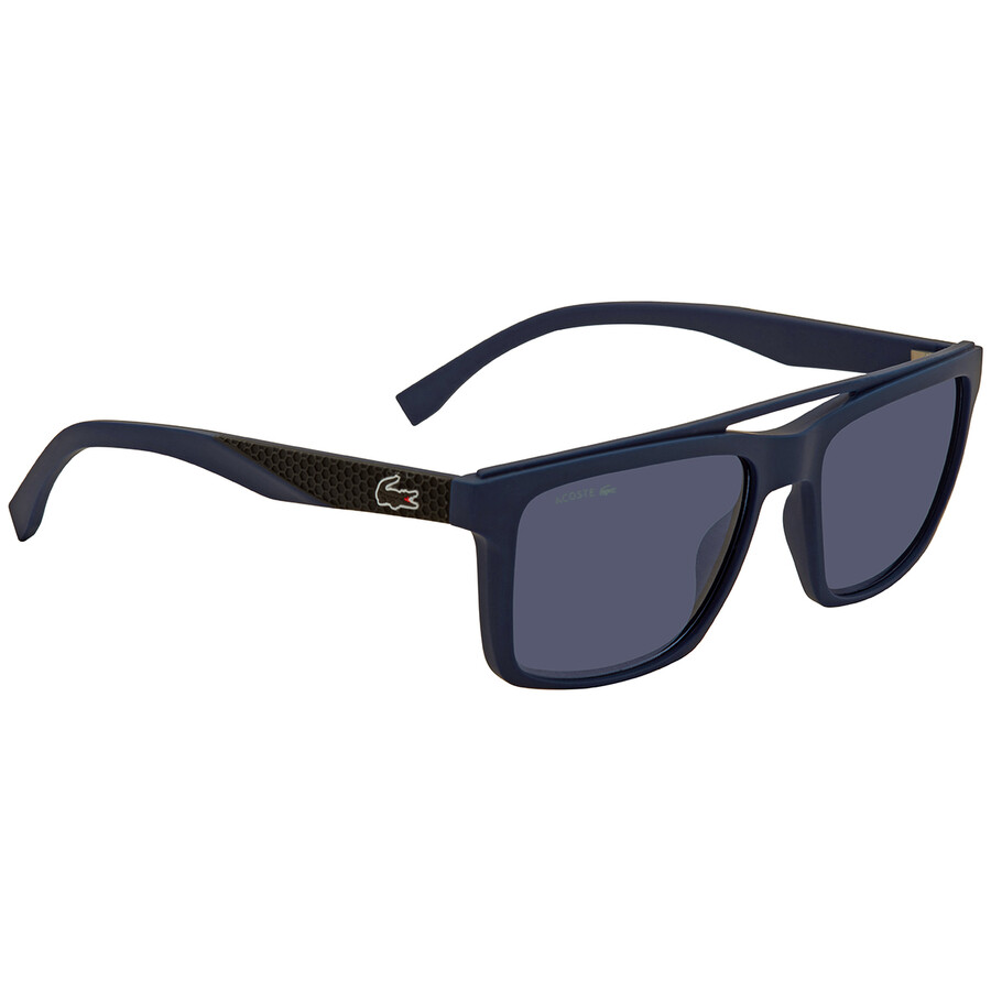 Lacoste Matte Blue Rectangular Men's Sunglasses L899S42455 886895398756