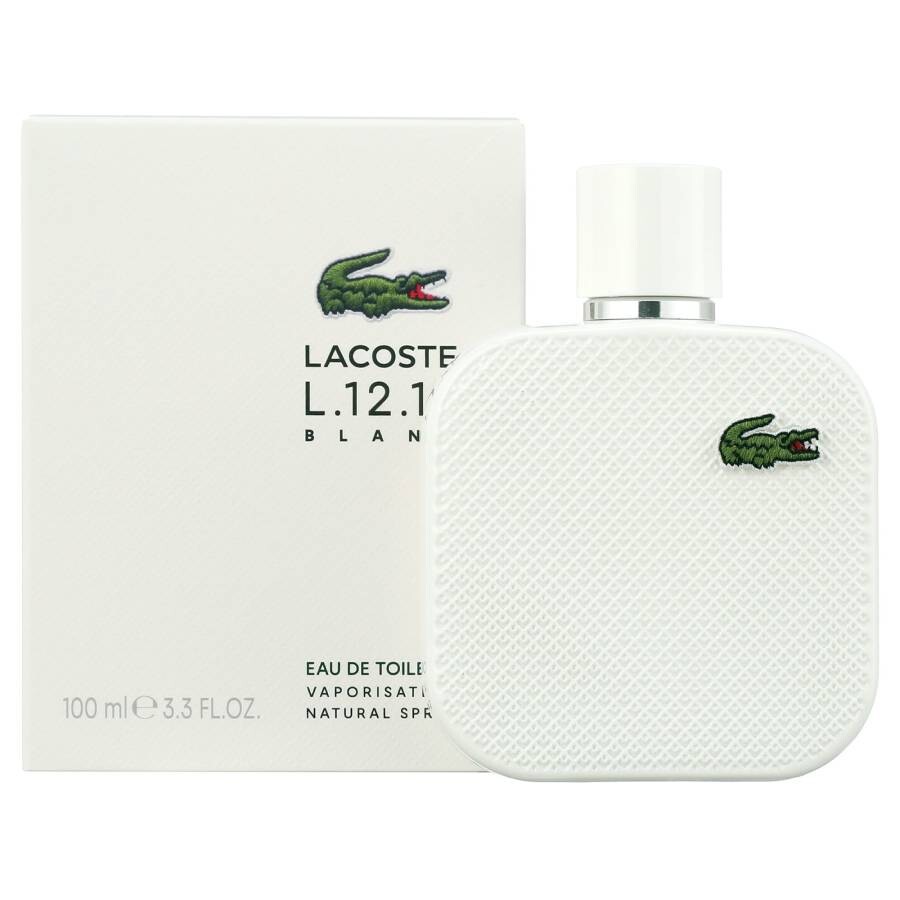 Lacoste Men's L.12.12 Blanc Edt Spray 3.3 oz Fragrances 073705241317