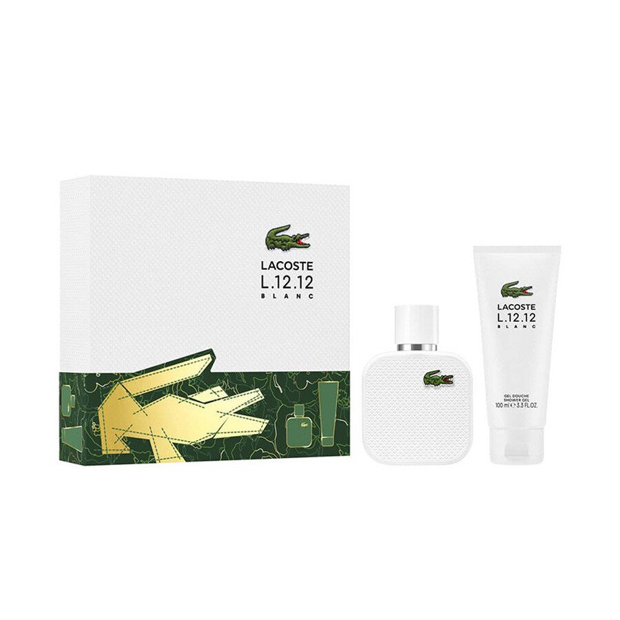 Lacoste Men's L.12.12 Blanc Gift Set Fragrances 3386460150170