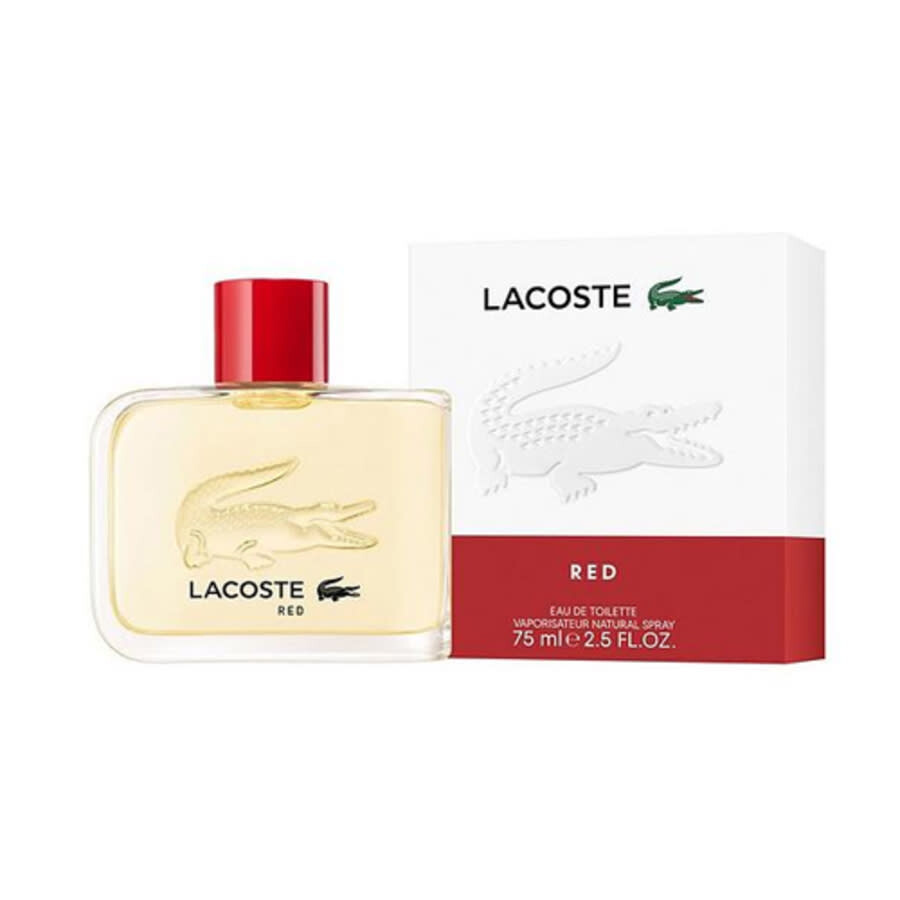 Shop Lacoste Men's Red Edt 2.54 oz Fragrances 3386460149327 In Red   /   Red. / Green