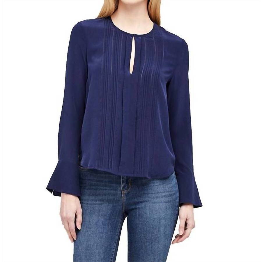 Smock L S Blouse Navy