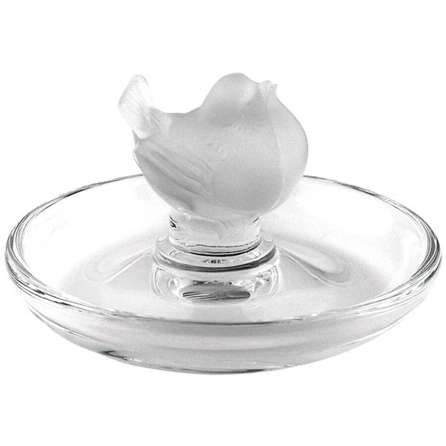 Lalique Crystal Pinson Finch Ring/Pin Tray 10705