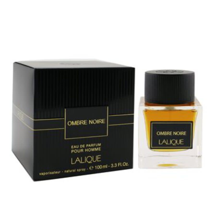 Shop Lalique Men's Ombre Noire Edp Spray 3.3 oz Fragrances 7640171199153 In Amber