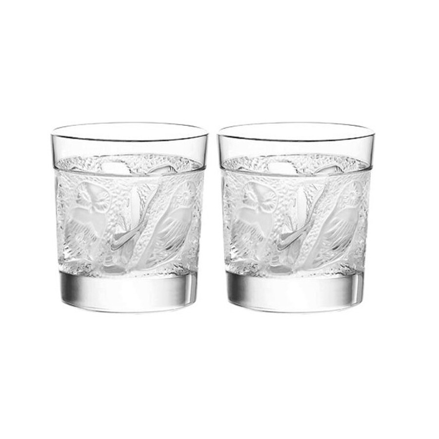 Shop Lalique Owl Whiskey Tumblers Set Of 2 1730900