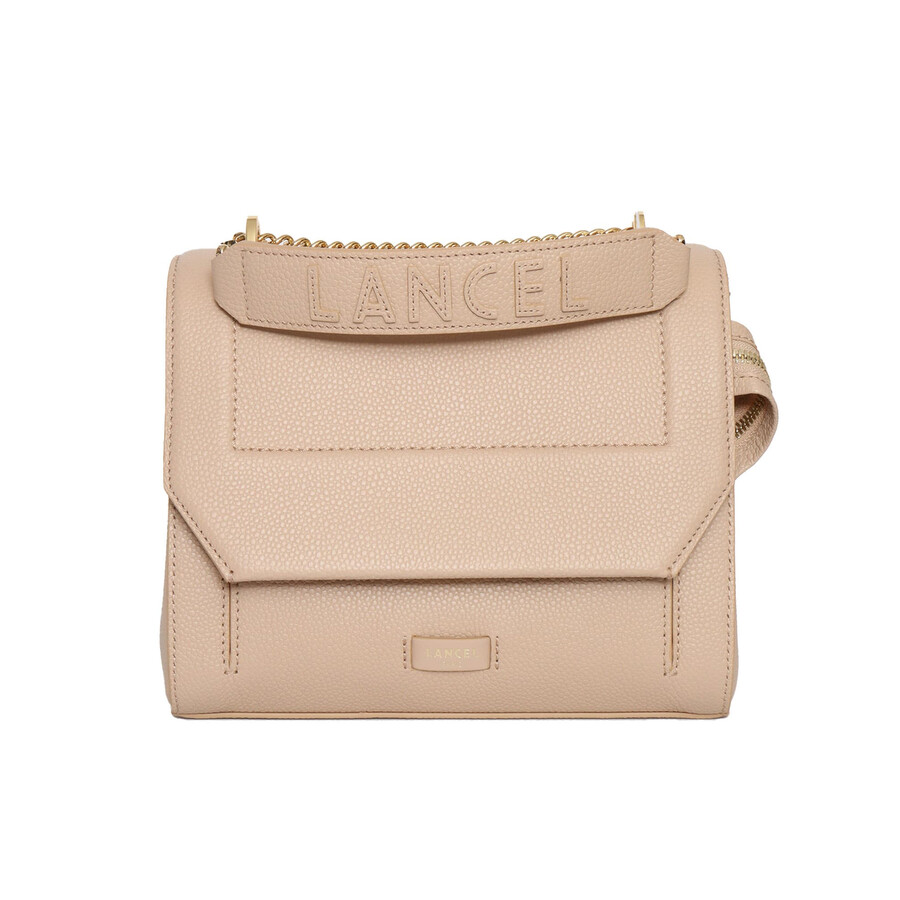 Lancel M Flap Bag In Sand