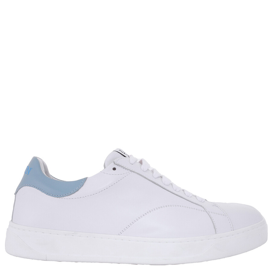 Lanvin Ddb0 Leather Low-top Sneakers In Blue