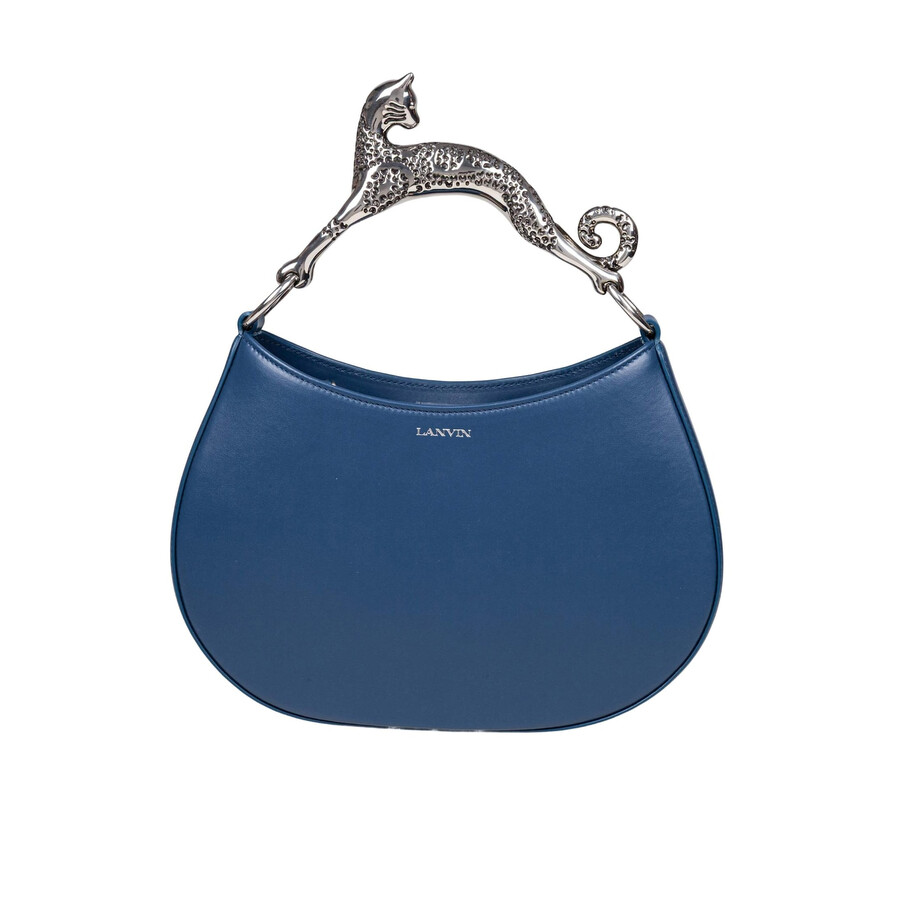 Lanvin Leather Cat Hobo Bag
