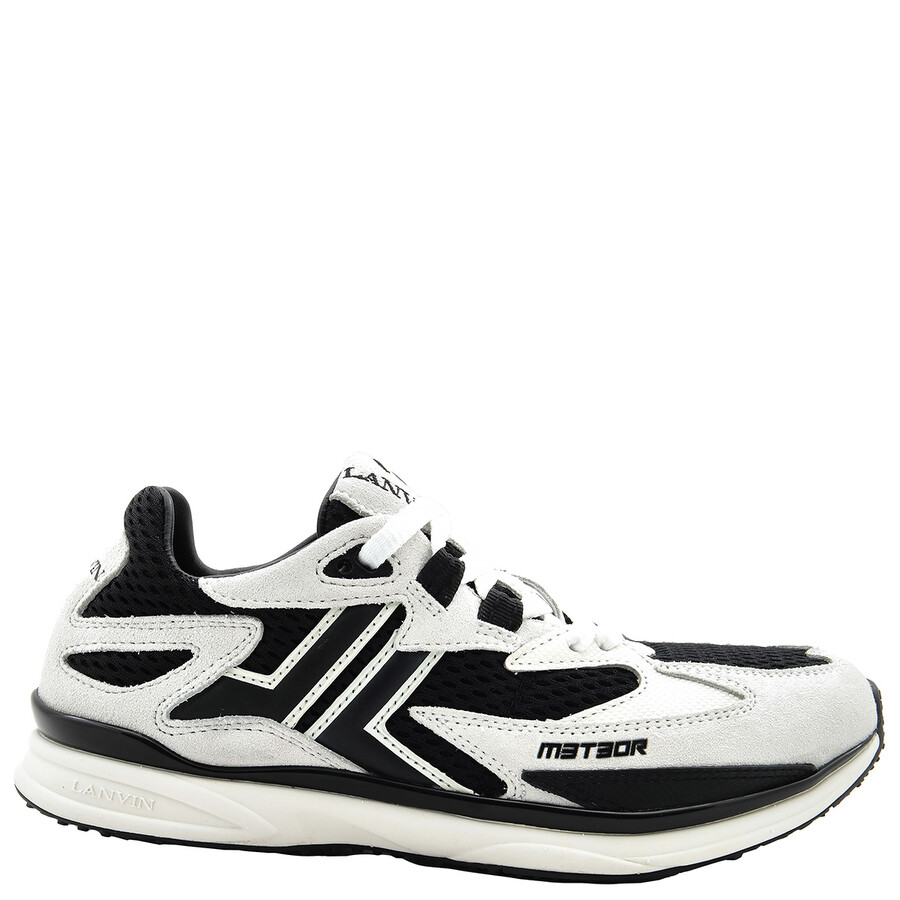Lanvin Meteor Runner Sneakers In White/black