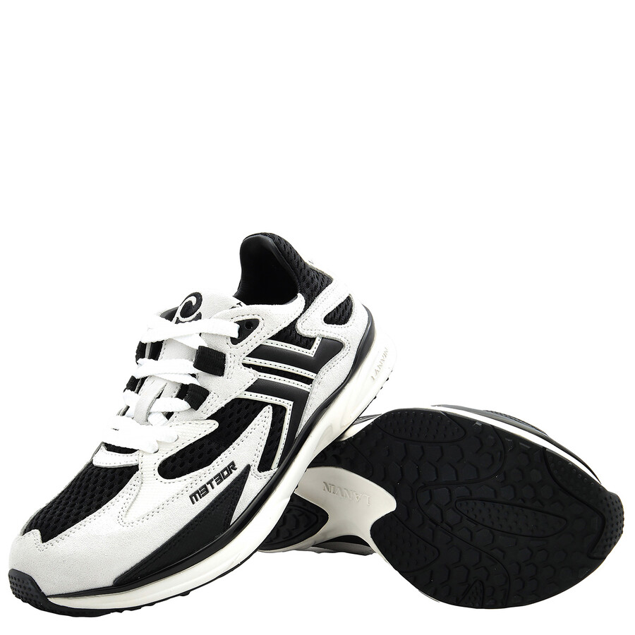 Lanvin Meteor Runner Sneakers In White/black