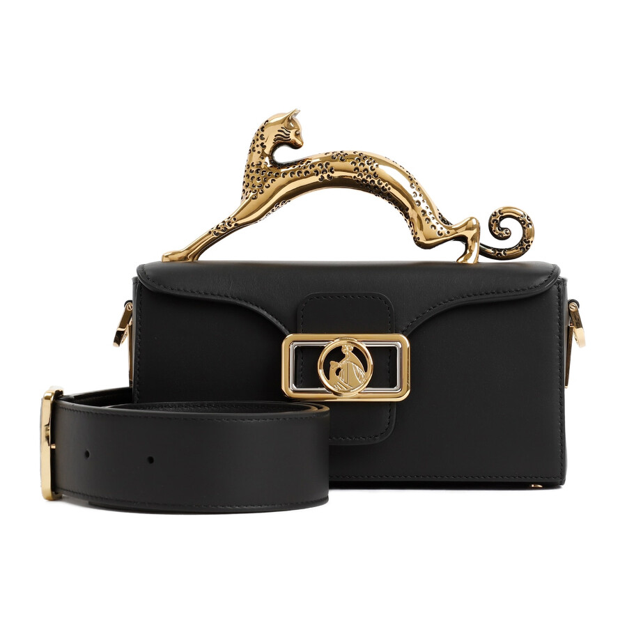 Lanvin Nano Pencil Cat Bag In Black