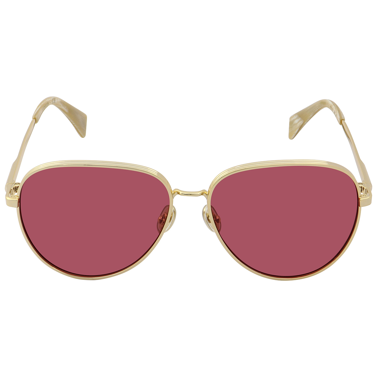 Lanvin Wine Lens Gold Sunglasses