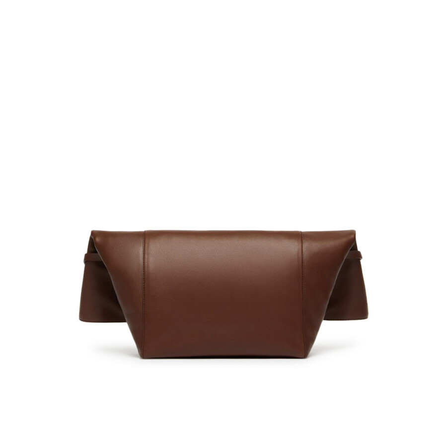 Max Mara Large Clutch In Natural Leather