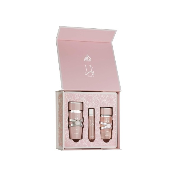 Lattafa Ladies Yara 3pcs EDP Gift Set Fragrances 6290362349235