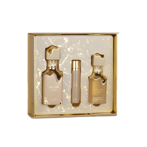Lattafa Unisex Eclaire 3pcs EDP Gift Set Fragrances 6290362349341