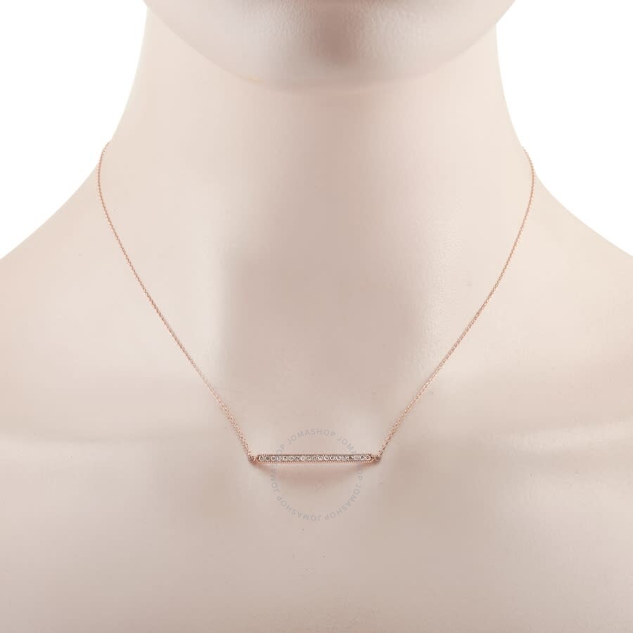 Lb Exclusive 14k Rose Gold 0.25 Ct Diamond Pendant Necklace In Multi-color
