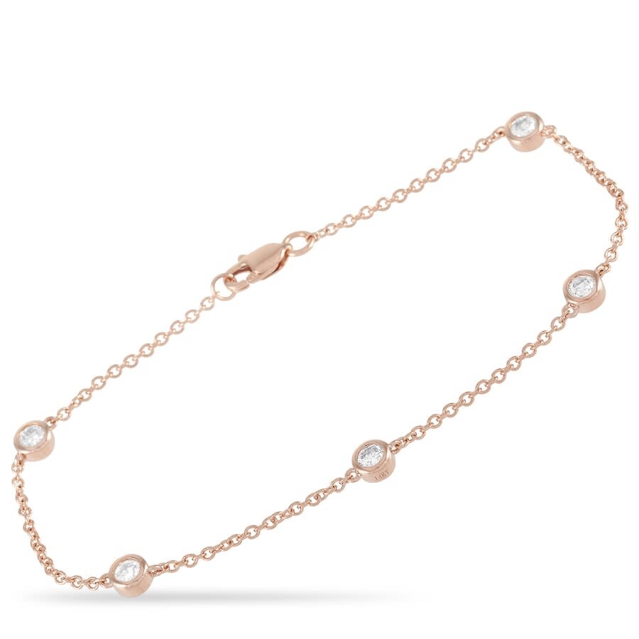 Lb Exclusive 14k Rose Gold 0.50 Ct Diamond Bracelet In Multi-color