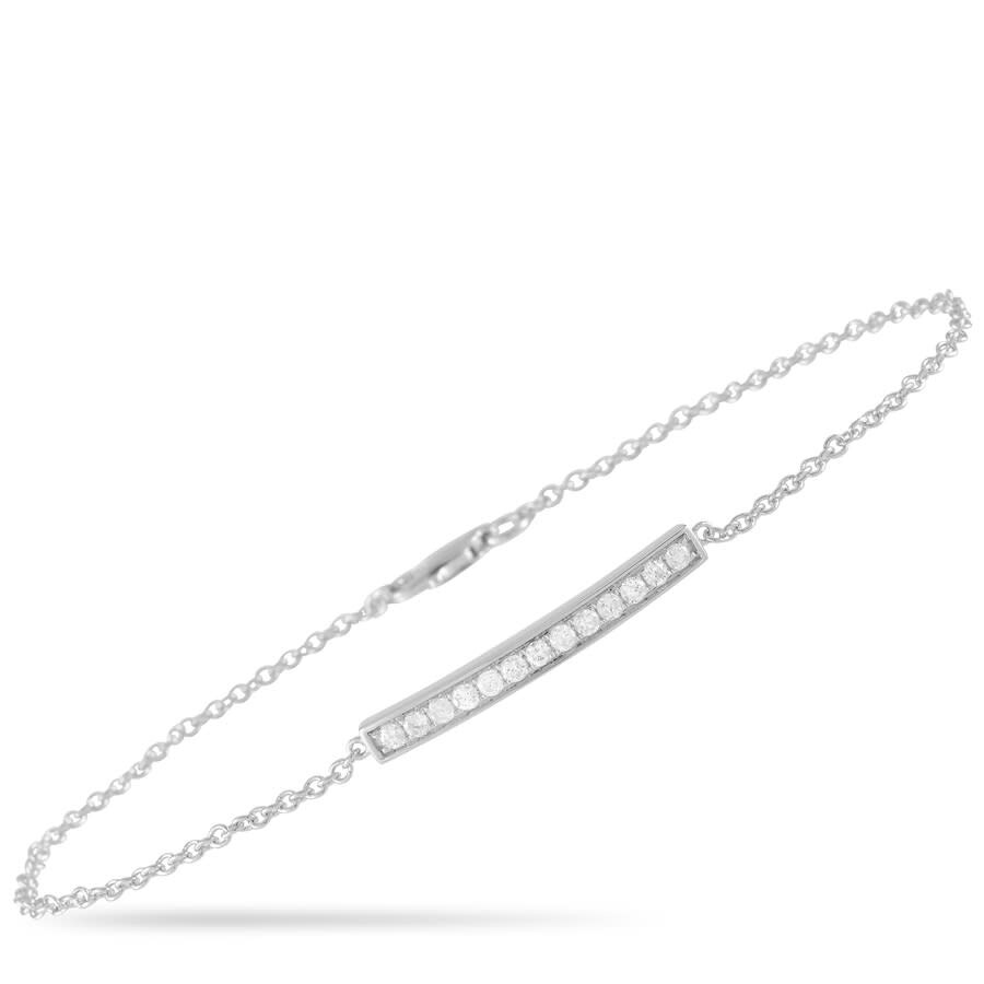 Lb Exclusive 14k White Gold 0.25 Ct Diamond Bracelet In Multi-color