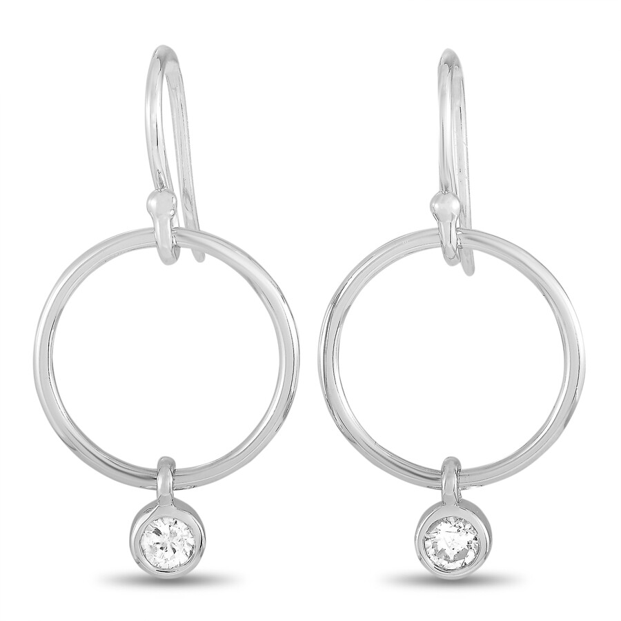 Lb Exclusive 14k White Gold 0.32 Ct Diamond Earrings In Multi-color
