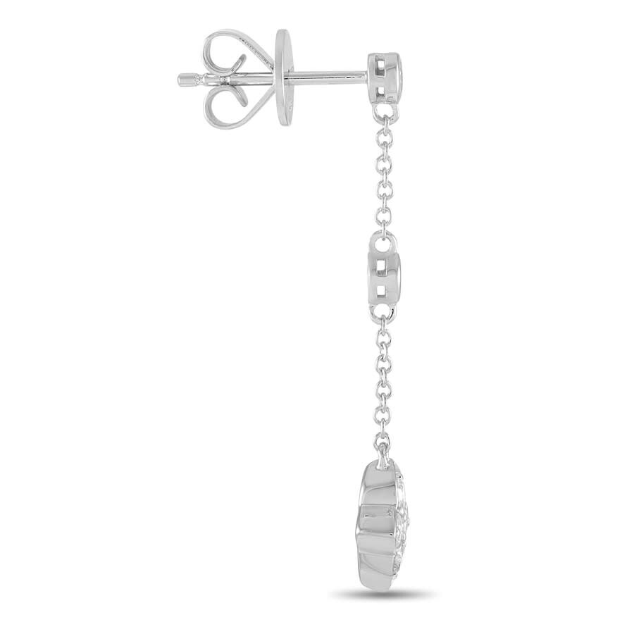 Lb Exclusive 14k White Gold 0.40 Ct Diamond Dangle Earrings In Multi-color