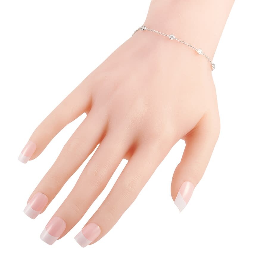 Lb Exclusive 14k White Gold 0.50 Ct Diamond Bracelet In Multi-color