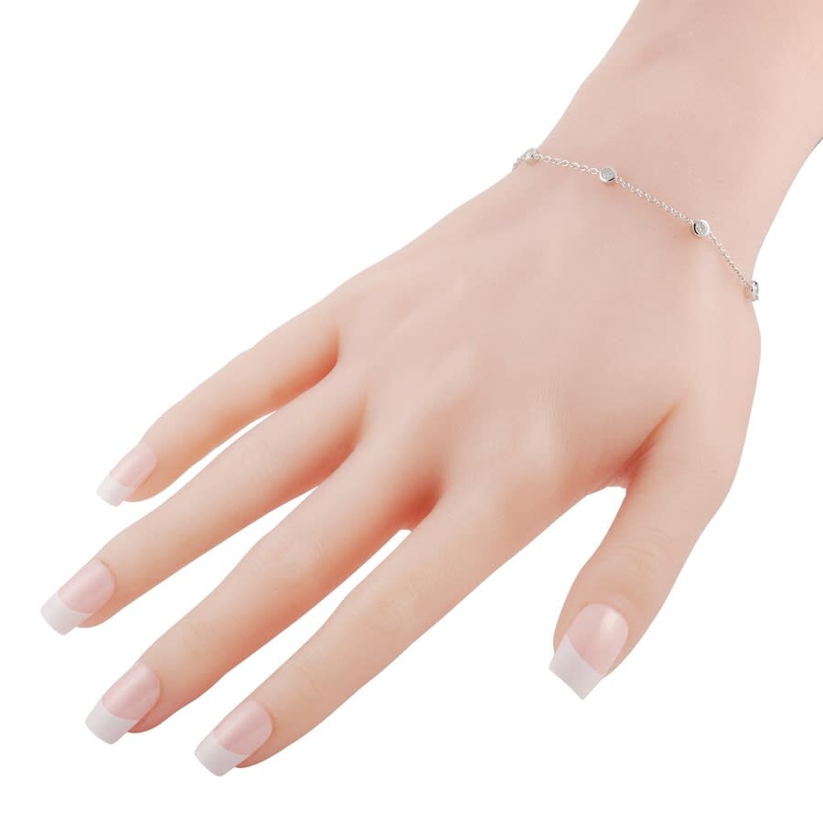 Lb Exclusive 14k White Gold 0.55 Ct Diamond Bracelet In Multi-color
