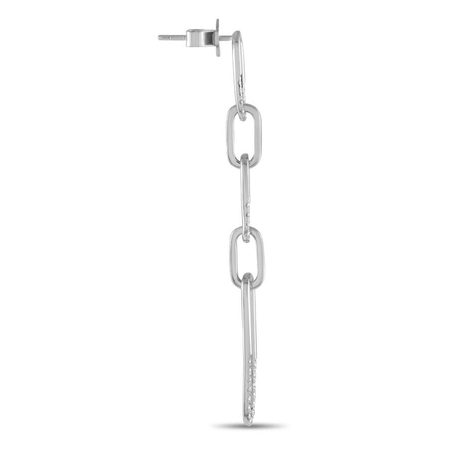 Lb Exclusive 14k White Gold 0.55ct Diamond Dangle Earrings Er28996 W