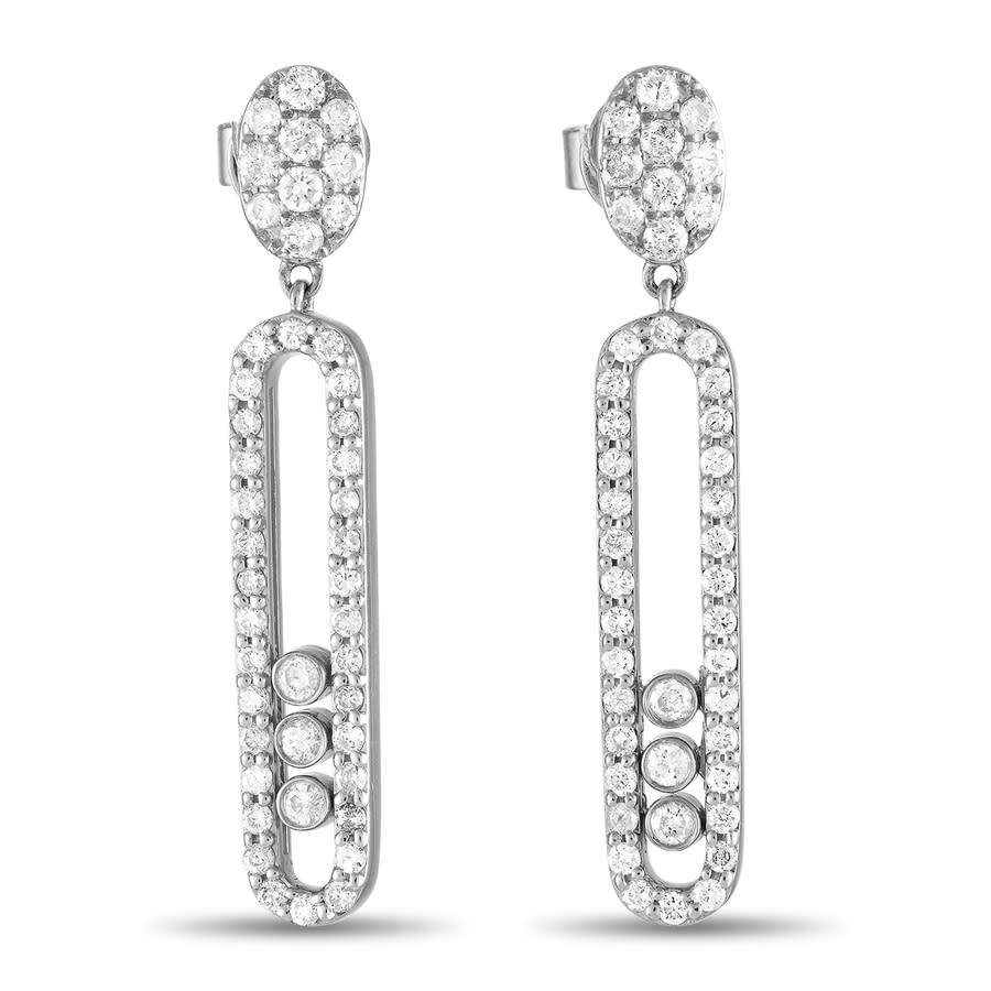 Lb Exclusive 14k White Gold 1.00ct Diamond Earrings Er28881 W